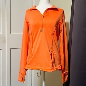 Lucy peach half-zip pullover jacket, medium